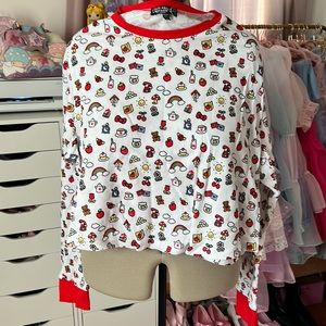 Dollskill hello kitty thermal top